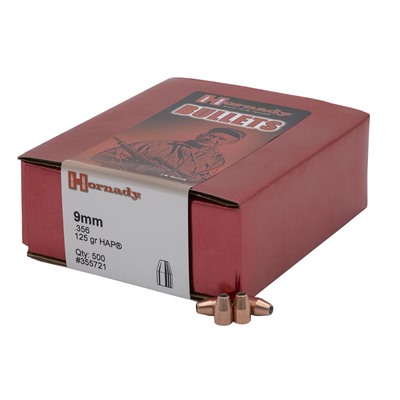 HAP 9MM CALIBER (0.356'') 125GR JACKETED HOLLOW POINT 500/BOX — view 1