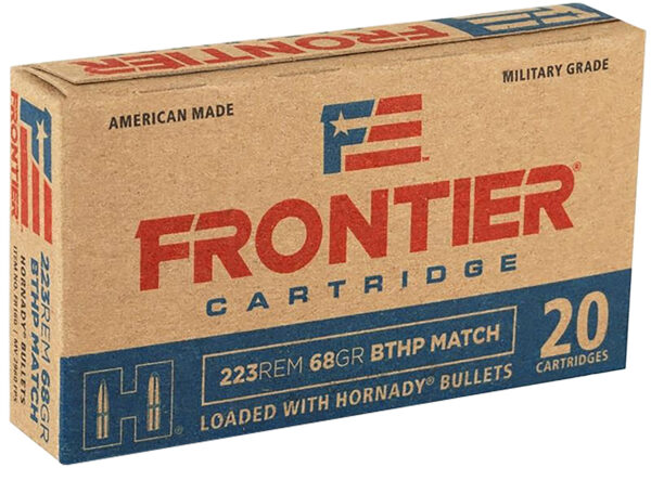 Frontier Cartridge FR160 Military Grade Centerfire Rifle 223Rem 68gr Hollow Point Boat Tail 20 Per Box/25 Case — view 1