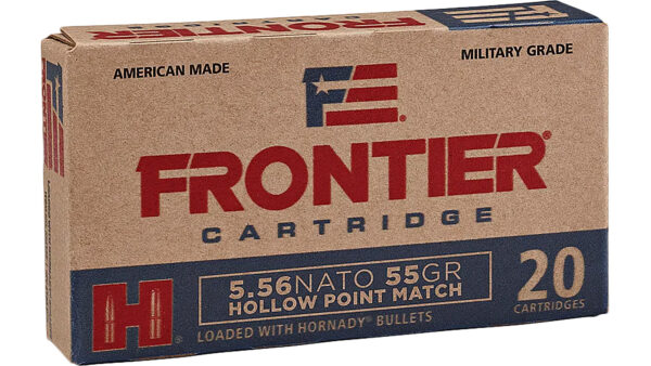 Frontier Cartridge FR240 Centerfire Rifle  5.56x45mmNATO 55gr Hollow Point Match 20 Per Box/25 Case — view 1