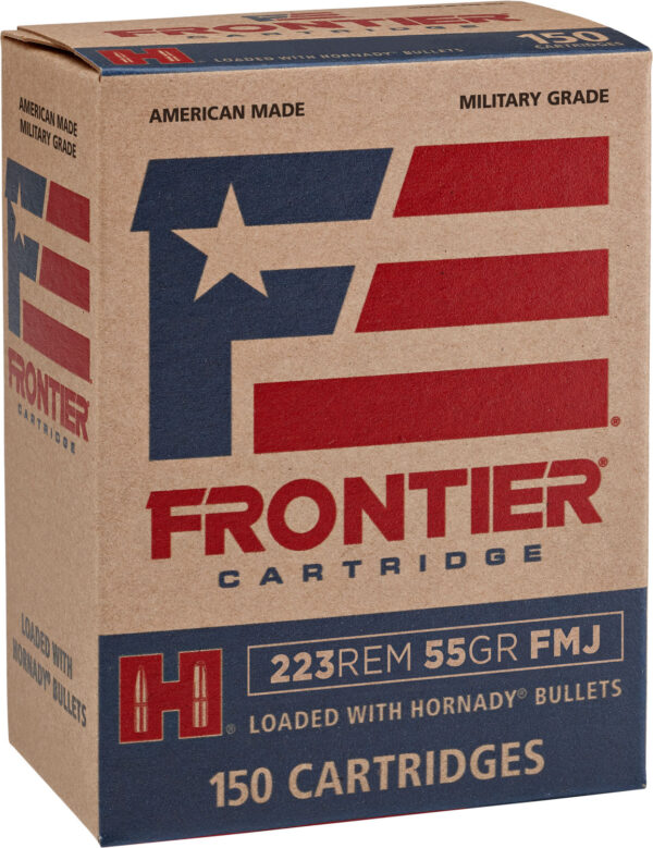 Frontier Cartridge FR1015 Military Grade Centerfire Rifle 223Rem 55gr Full Metal Jacket 150 Per Box/8 Case — view 1