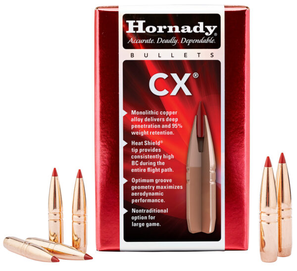 Hornady 332704 CX  338 Cal 185 gr Copper Solid 50 Per Box/ 25 Case — view 1