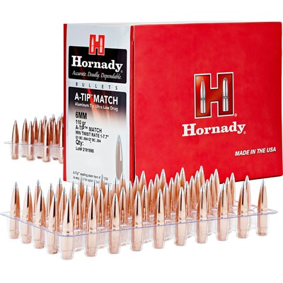 A-TIPÂ® MATCH 6MM (0.243'') 110GR ALUMINUM TIP-BT 500/BOX — view 1