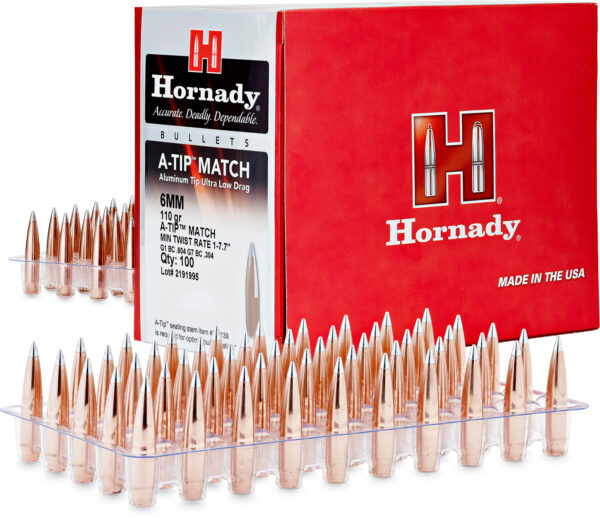Hornady 261792   6.5mm .264 135gr A-Tip Match 500 Per Box/6 Case — view 1