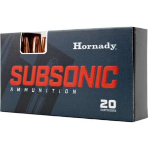 HORNADY SUBSONIC AMO 338 ARC 307GR SUB-X 20RD (10 BOX CASE)