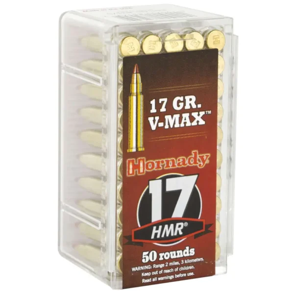 HORNADY RIMFIRE VARMINT EXPRESS AMO 17 HMR 17GR V-MAX 50RD (40 BOX CASE) — view 1