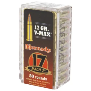 HORNADY RIMFIRE VARMINT EXPRESS AMO 17 MACH 2 17GR V-MAX 50RD (100 BOX CASE) — view 2