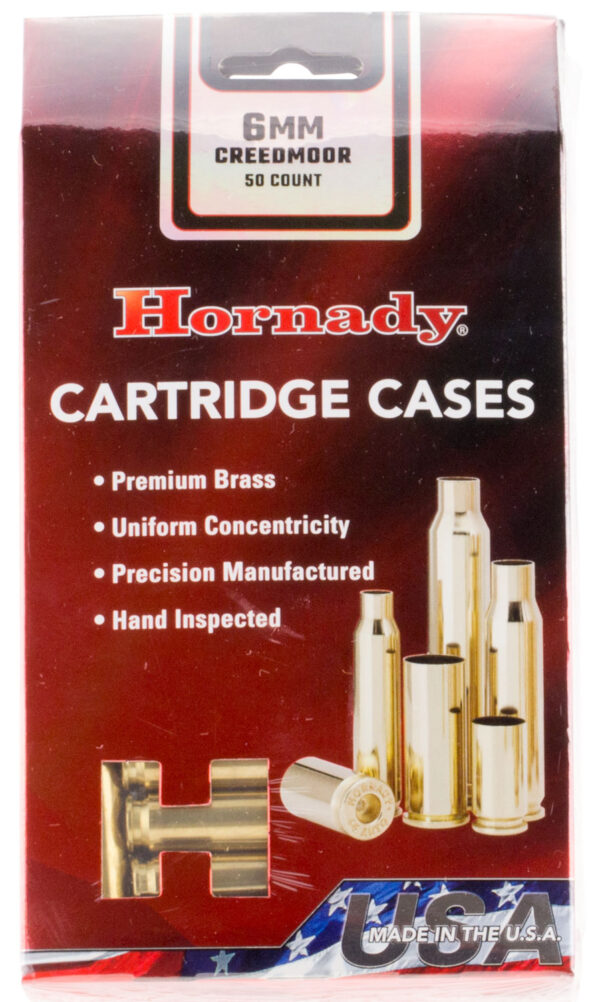 Hornady 86280 Unprimed Cases Cartridge 6mm Creedmoor Rifle Brass — view 1