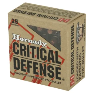 HORNADY CRITICAL DEFENSE AMO 32 AUTO 60GR FTX 2-RD (10 BOX CASE) — view 2
