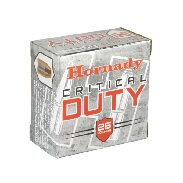 HORNADY CRITICAL DUTY AMO 9MM+P 124GR FLEXLOCK 25RD (10 BOX CASE) — view 1