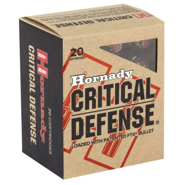 HORNADY CRITICAL DEFENSE AMO 44 SPECIAL 165GR FTX 20RD (10 BOX CASE) — view 1