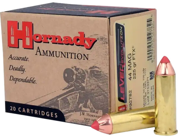 Hornady 92782 LEVERevolution  44RemMag 225gr Hornady Flex Tip eXpanding 20 Per Box/10 Case — view 1
