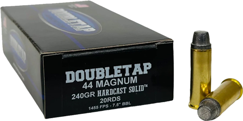 DOUBLETAP 44 REM MAG 240GR SWC - HARDCAST SOLID 20RD 25BX/CS — view 1