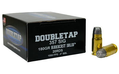 DBLTAP 357SIG 180GR HARDCAST 20/1000 — view 1