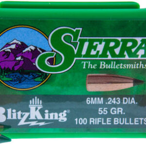 SIERRA BULLETS 6MM .243 - 55GR BLITZKING 100CT — view 2