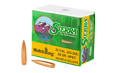SIERRA MATCHKING .224 80GR 500CT — view 1
