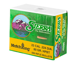 SIERRA MATCHKING .224 80GR 500CT — view 3