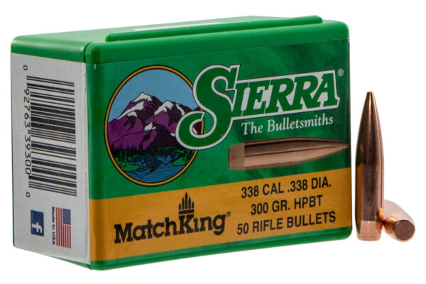 Sierra 9300T MatchKing  338Cal 300gr Hollow Point Boat Tail 50/Box — view 1