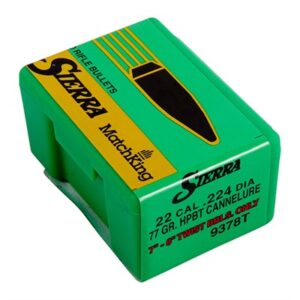 MATCHKING 22 CALIBER (0.224'') 77GR CANNELURE HPBT 50/BOX