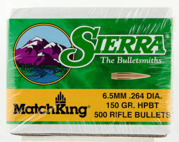 Sierra 1755C MatchKing  6.5Creedmoor 150gr Hollow Point Boat Tail 500/Box — view 1