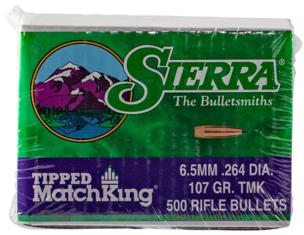 Sierra 7407C Tipped MatchKing  6.5Creedmoor 107gr Tipped MatchKing 500/Box — view 1