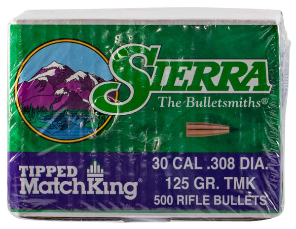 Sierra 7725C Tipped MatchKing  30Cal 125gr Tipped MatchKing 500/Box — view 1