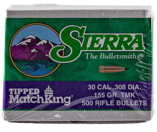 Sierra 7755C Tipped MatchKing  30Cal 155gr Tipped MatchKing 500/Box — view 1