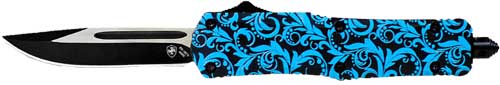 TEMPLAR KNIFE LARGE OTF MAIDEN - TEAL 3.5" BLACK DROP POINT — view 1
