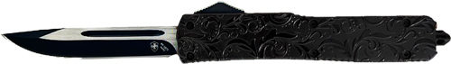 TEMPLAR KNIFE SLIM OTF MAIDEN - BLACK GLOSS 3.1" BLK DROPPT — view 1