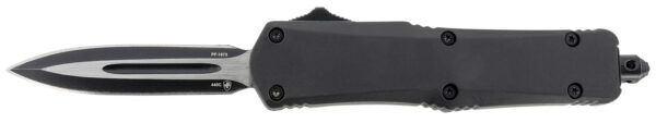 Templar Knife SBR131 Gen II  Small 2.69" OTF Dagger Plain Black Oxide Stonewashed 440C SS Blade, 4.31" Black Aluminum/Rubber Handle, Glass Breaker — view 1