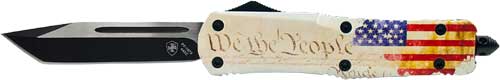 TEMPLAR KNIFE LARGE OTF WE THE - PEOPLE 3.5" BLACK TANTO — view 1