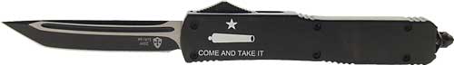 TEMPLAR KNIFE SLIM OTF COME - AND TAKE IT 3.1" BLACK TANTO — view 1