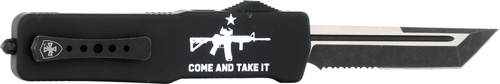 TEMPLAR KNIFE LARGE ZINC OTF - COME & TAKE IT AR 3.5" D2 SRTD — view 1