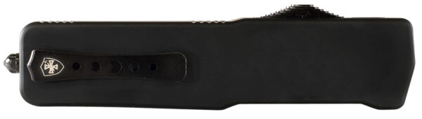 Templar Knife MABR321 Premium LW  Slim 3.16" OTF Drop Point Plain Black Oxide Stonewashed D2 Steel Blade, 4.93" Black Aluminum Handle — view 1