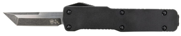 Templar Knife CABR221 Premium LW  Micro 1.85" OTF Tanto Plain Black Oxide Stonewashed D2 Steel Blade, 3.50" Black Aluminum Handle, California Legal — view 1