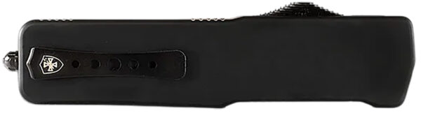 Templar Knife XMCABK121 Excalibur Money Clip 1.90" OTF Dagger Plain Black Oxide Stonewashed Powder Coated D2 Steel Blade, 3.38" Black Anodized Aluminum Handle — view 1