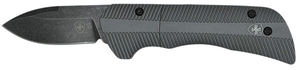 Templar Knife  Cali Auto Assist  1.90" Folding Drop Point Plain Cali D2 Steel Blade, 3.56" Gunmetal Anodized Aluminum Handle — view 1
