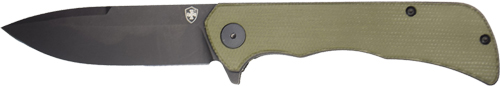 TEMPLAR KNIFE PALADIN FOLDER - 3.27" GREEN MICARTA BLK DP D2 — view 1