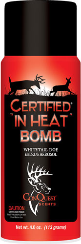 CONQUEST SCENTS DEER LURE - CERTIFIED IN HEAT AEROSOL 4OZ — view 1