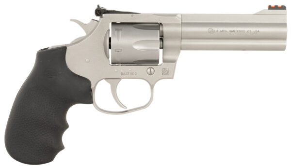 Colt Mfg KCOBRASM4RTS King Cobra Target 357 Mag 6 Shot 4.25" Matte Stainless Steel Barrel, Cylinder & Frame, Black Hogue Overmolded Grips, Exposed Hammer — view 1