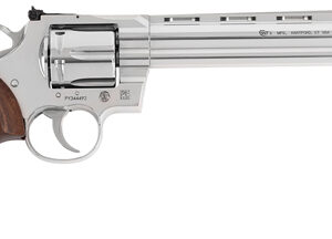 COLT PYTHON 357MAG 8" 6RD - STAINLESS WALNUT GRIPS — view 2