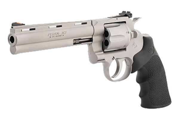 Python 6" 357Mag SS bead blast Hogue grip — view 1