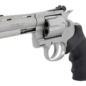 Python 4" 357Mag SS bead blast Hogue grip