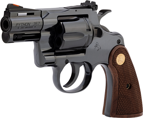 COLT PYTHON 357MAG 2.5" 6RD - BLUED WALNUT GOLD MEDALLION — view 1