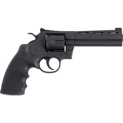 PYTHON 357 MAGNUM 5'' BBL 6RD HOGUE GRIP MATTE BLUED — view 1