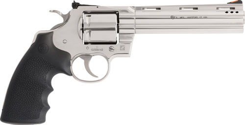COLT GRIZZLY 357MAG 6" 6RD - POLISHED STAINLESS HOGUE GRIPS — view 1