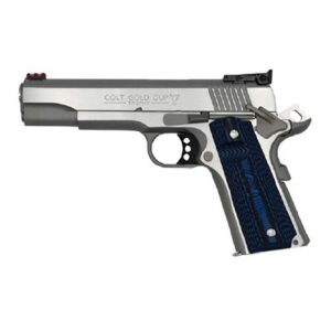 GOLD CUP LITE 9MM LUGER 5'' BBL (1)9RD MAG STAINLESS/BLUE