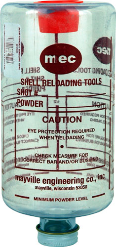 MEC BOTTLE & CAP CLEAR SMALL - FOR SHOT OR POWDER — view 1