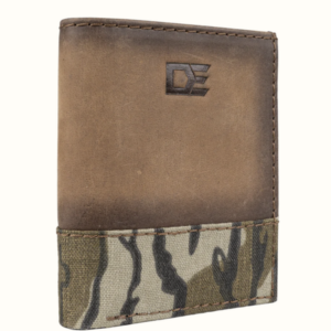 DE TRI FOLD WALLET LEATHER/CAMO
