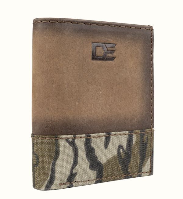 DE TRI FOLD WALLET LEATHER/CAMO — view 1