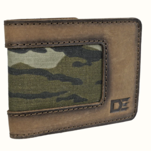 DE BI-FOLD WALLET CAMO/LEATHER